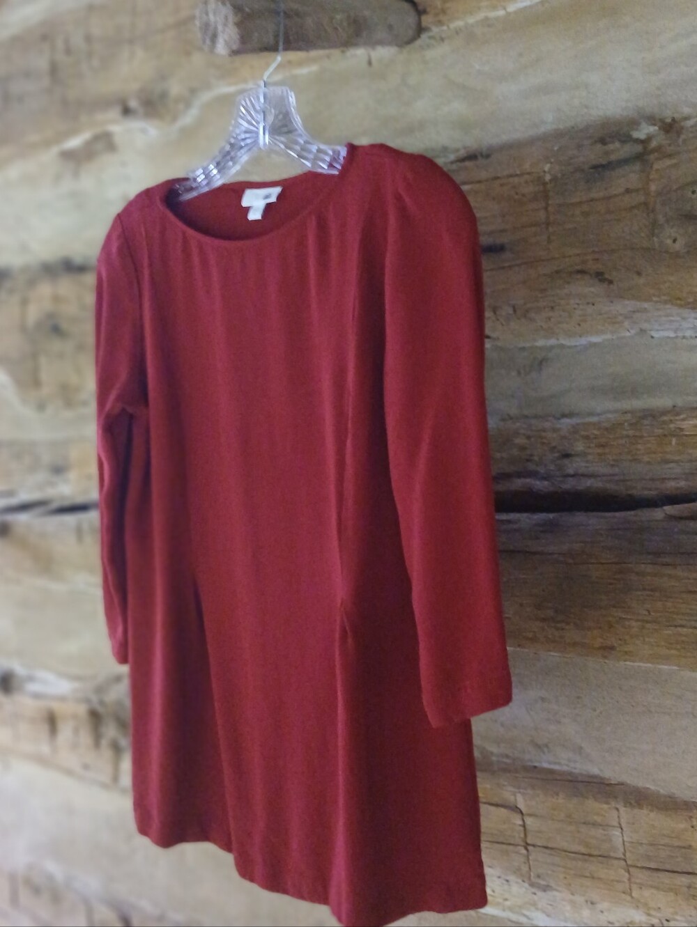 J. Jill Cranberry Red 3/4 Sleeve Swing Tunic XS - Picture 4 of 11